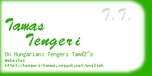 tamas tengeri business card